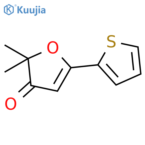 3(2H)-Furanone, 2,2-dimethyl-5-(2-thienyl)- structure