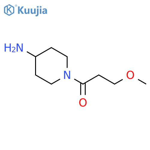1-(4-aminopiperidin-1-yl)-3-methoxypropan-1-one structure
