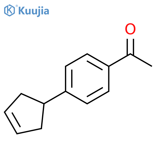 Ethanone, 1-[4-(3-cyclopenten-1-yl)phenyl]- structure