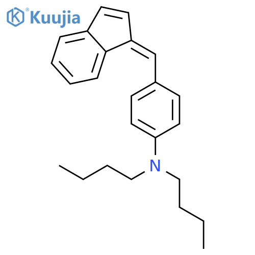 Benzenamine,N,N-dibutyl-4-(1H-inden-1-ylidenemethyl)- structure