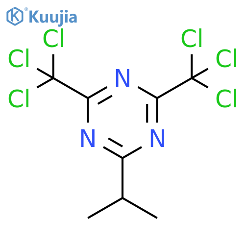 1,3,5-Triazine,2-(1-methylethyl)-4,6-bis(trichloromethyl)- structure