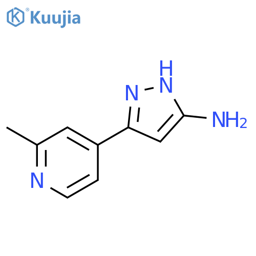 1H-Pyrazol-5-amine, 3-(2-methyl-4-pyridinyl)- structure