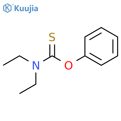 Carbamothioic acid, diethyl-, O-phenyl ester structure