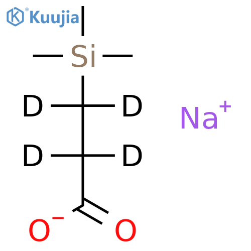 3-(Trimethylsilyl)propionic Acid-d4 Sodium Salt structure