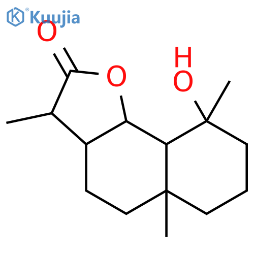 Naphtho[1,2-b]furan-2(3H)-one,decahydro-9-hydroxy-3,5a,9-trimethyl-, (3S,3aS,5aR,9R,9aS,9bS)- structure