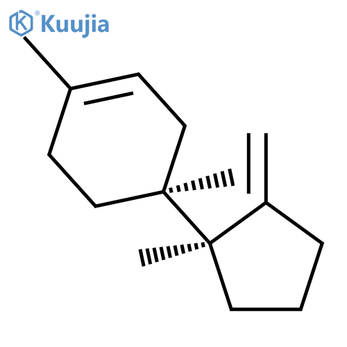 Cyclohexene,1,4-dimethyl-4-[(1S)-1-methyl-2-methylenecyclopentyl]-, (4R)- structure
