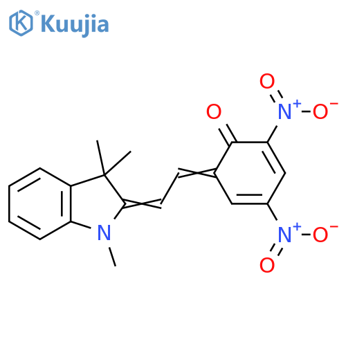 2,4-Cyclohexadien-1-one, 6-[2-(1,3-dihydro-1,3,3-trimethyl-2H-indol-2-ylidene)ethylidene]-2,4-dinitro- structure