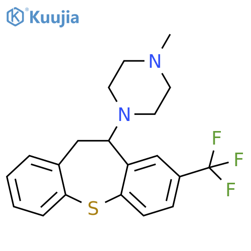Piperazine,1-[10,11-dihydro-8-(trifluoromethyl)dibenzo[b,f]thiepin-10-yl]-4-methyl- structure