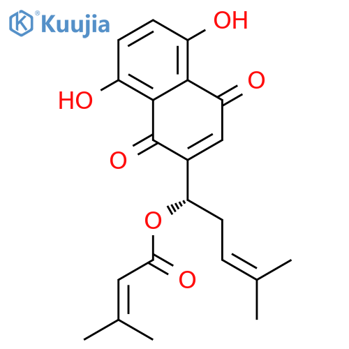 β,β-Dimethylacrylshikonin structure