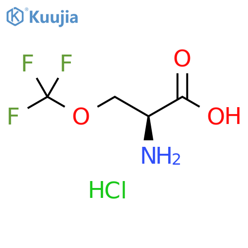 L-Serine, O-(trifluoromethyl)-, hydrochloride (1:1) structure