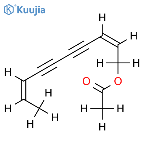 2,8-Decadiene-4,6-diyn-1-ol-Ac structure
