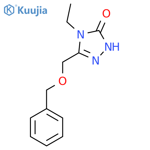 3-((Benzyloxy)methyl)-4-ethyl-1H-1,2,4-triazol-5(4H)-one structure