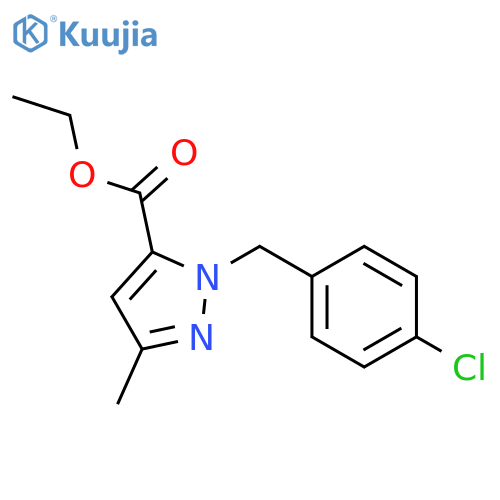 ETHYL 1-(4-CHLOROBENZYL)-3-METHYL-1H-PYRAZOLE-5-CARBOXYLATE structure