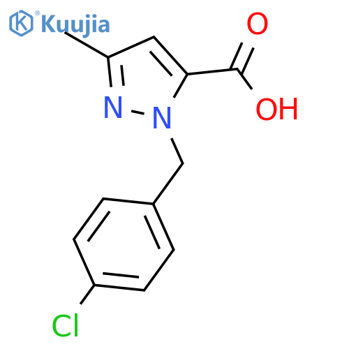 1-(4-CHLOROBENZYL)-3-METHYL-1H-PYRAZOLE-5-CARBOXYLIC ACID structure