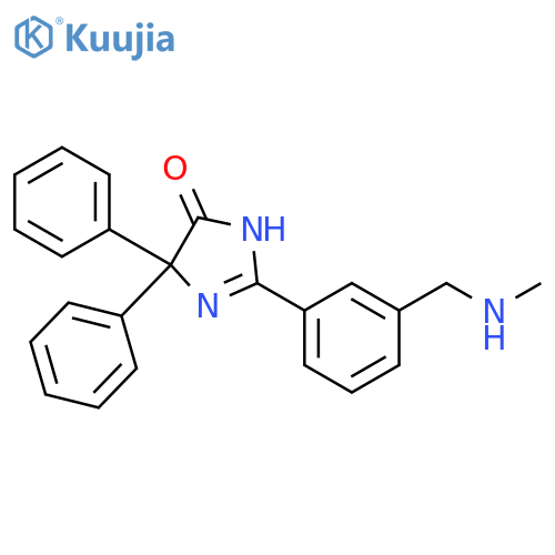 4H-Imidazol-4-one,1,5-dihydro-2-[3-[(methylamino)methyl]phenyl]-5,5-diphenyl- structure