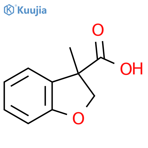 3-methyl-2,3-dihydro-1-benzofuran-3-carboxylic acid structure