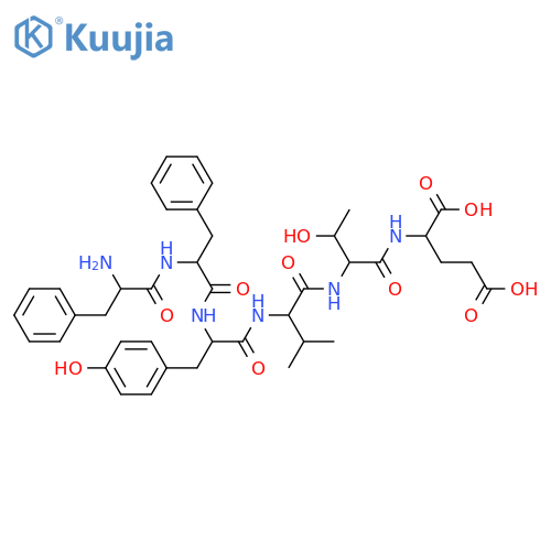 L-Glutamic acid, L-phenylalanyl-L-phenylalanyl-L-tyrosyl-L-valyl-L-threonyl- structure