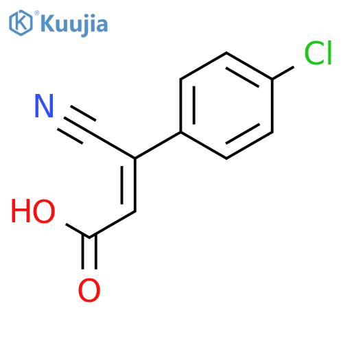 2-Propenoic acid, 3-(4-chlorophenyl)-3-cyano- structure