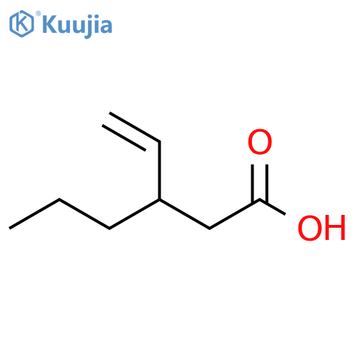 Hexanoic acid, 3-ethenyl- structure