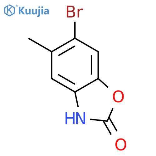 2(3H)-Benzoxazolone, 6-bromo-5-methyl- structure