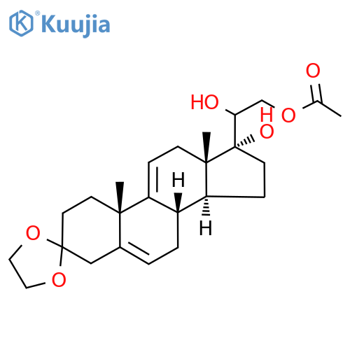 21-\u200b(Acetyloxy)\u200b-\u200b17-\u200bhydroxy-pregna-\u200b5,\u200b9(11)\u200b-\u200bdiene-\u200b3,\u200b20-\u200bdione cyclic 3-\u200b(1,\u200b2-\u200bethanediyl Acetal) structure