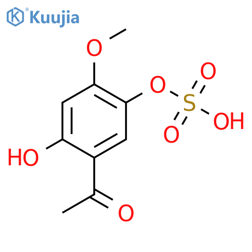 Ethanone, 1-[2-hydroxy-4-methoxy-5-(sulfooxy)phenyl]- structure