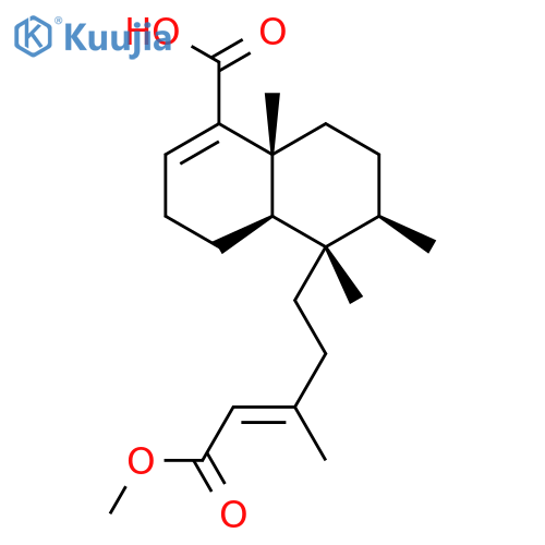 1-Naphthalenecarboxylicacid,3,4,4a,5,6,7,8,8a-octahydro-5-[(3E)-5-methoxy-3-methyl-5-oxo-3-penten-1-yl]-5,6,8a-trimethyl-,(4aR,5S,6R,8aR)- structure