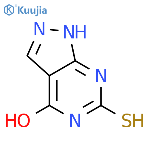 6-sulfanyl-1H,4H,5H-pyrazolo3,4-dpyrimidin-4-one structure