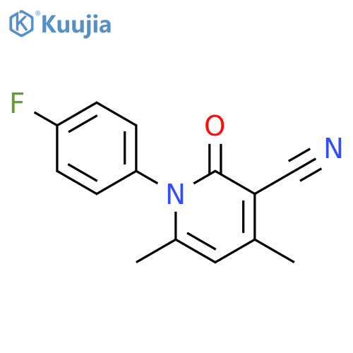 1-(4-Fluorophenyl)-4,6-dimethyl-2-oxo-1,2-dihydropyridine-3-carbonitrile structure