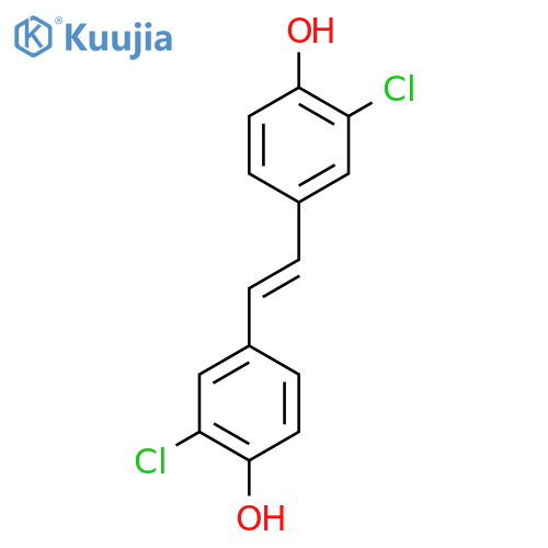 3,3'-Dichloro-4,4'-dihydroxystilbene structure