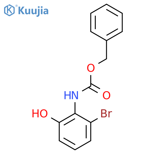 benzyl N-(2-bromo-6-hydroxyphenyl)carbamate structure