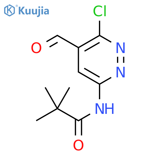 N-(6-Chloro-5-formylpyridazin-3-yl)pivalamide structure