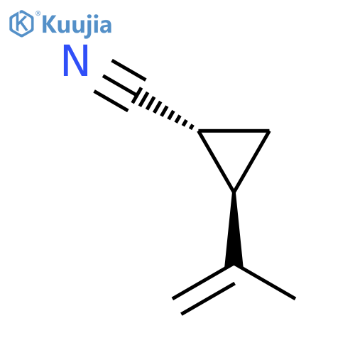 Cyclopropanecarbonitrile, 2-(1-methylethenyl)-, trans- structure