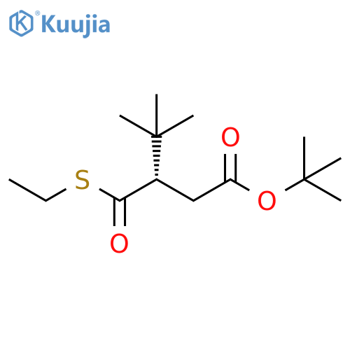 Pentanoic acid, 3-[(ethylthio)carbonyl]-4,4-dimethyl-, 1,1-dimethylethyl ester, (3S)- structure