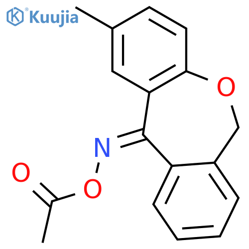DIBENZ[B,E]OXEPIN-11(6H)-ONE, 2-METHYL-, O-ACETYLOXIME structure