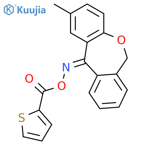 Dibenz[b,e]oxepin-11(6H)-one, 2-methyl-, O-(2-thienylcarbonyl)oxime structure