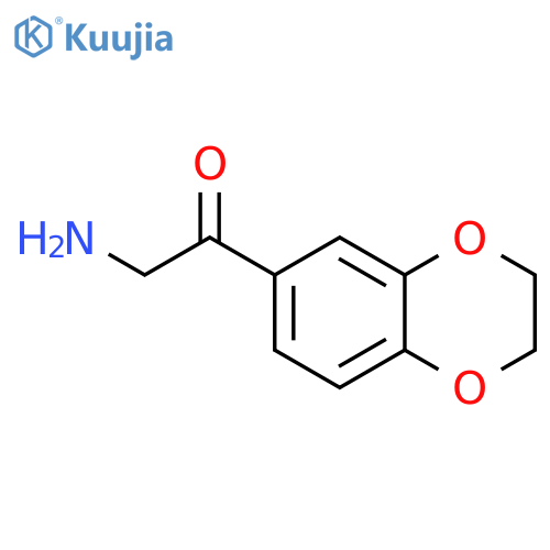 2-amino-1-(2,3-dihydro-1,4-benzodioxin-6-yl)ethan-1-one structure