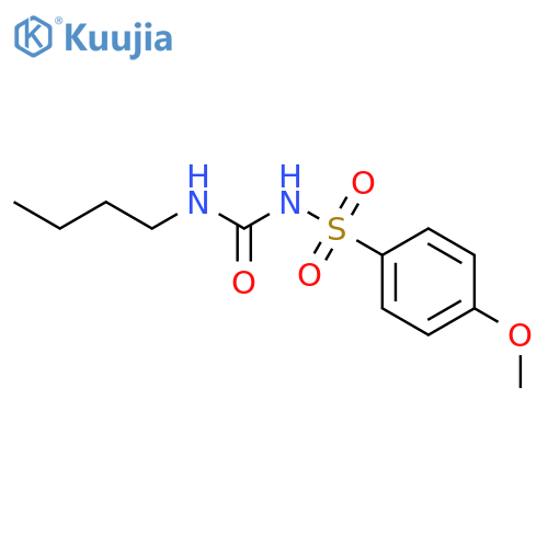 Benzenesulfonamide,N-[(butylamino)carbonyl]-4-methoxy- structure