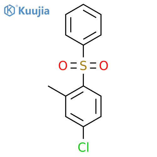 Benzene, 4-chloro-2-methyl-1-(phenylsulfonyl)- structure