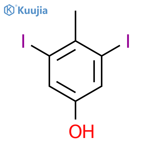 3,5-Diiodo-4-methylphenol structure