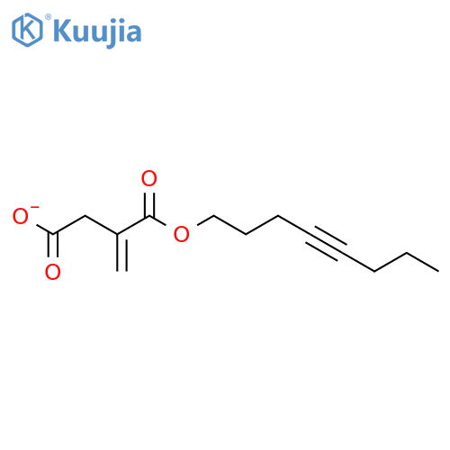 Butanedioic acid, 2-methylene-, 4-(7-octyn-1-yl) ester structure
