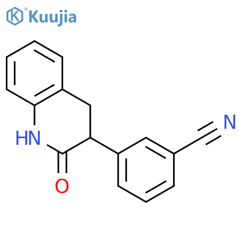 Benzonitrile, 3-(1,2,3,4-tetrahydro-2-oxo-3-quinolinyl)- structure