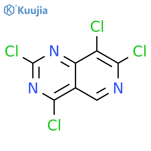 Pyrido[4,3-d]pyrimidine, 2,4,7,8-tetrachloro- structure