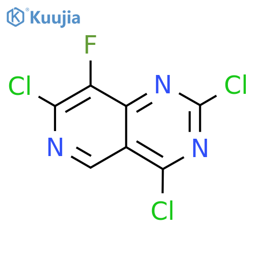 2,4,7-Trichloro-8-fluoropyrido[4,3-d]pyrimidine structure
