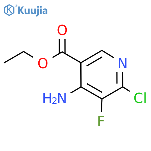 ethyl 4-amino-6-chloro-5-fluoropyridine-3-carboxylate structure