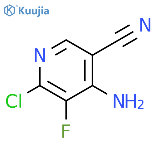 3-Pyridinecarbonitrile, 4-amino-6-chloro-5-fluoro- structure