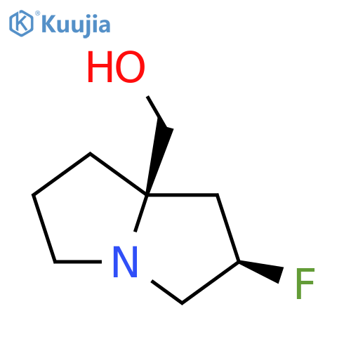 [(2R,8R)-2-fluoro-1,2,3,5,6,7-hexahydropyrrolizin-8-yl]methanol structure