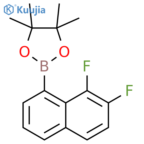 1,3,2-Dioxaborolane, 2-(7,8-difluoro-1-naphthalenyl)-4,4,5,5-tetramethyl- structure