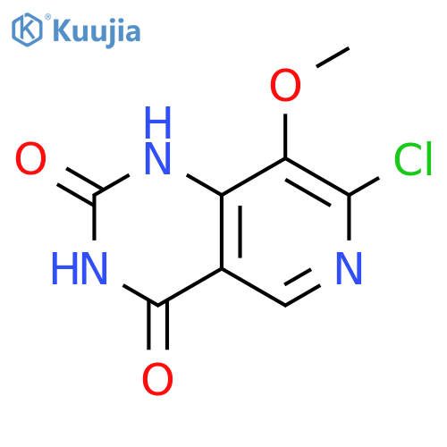 Pyrido[4,3-d]pyrimidine-2,4(1H,3H)-dione, 7-chloro-8-methoxy- structure
