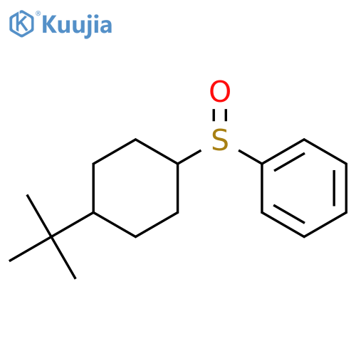 Benzene,[[4-(1,1-dimethylethyl)cyclohexyl]sulfinyl]-, cis- (9CI) structure
